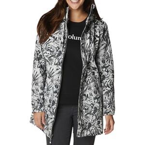 Columbia Black & White Floral Castlewood Canyon Jacket Women's Small NWT